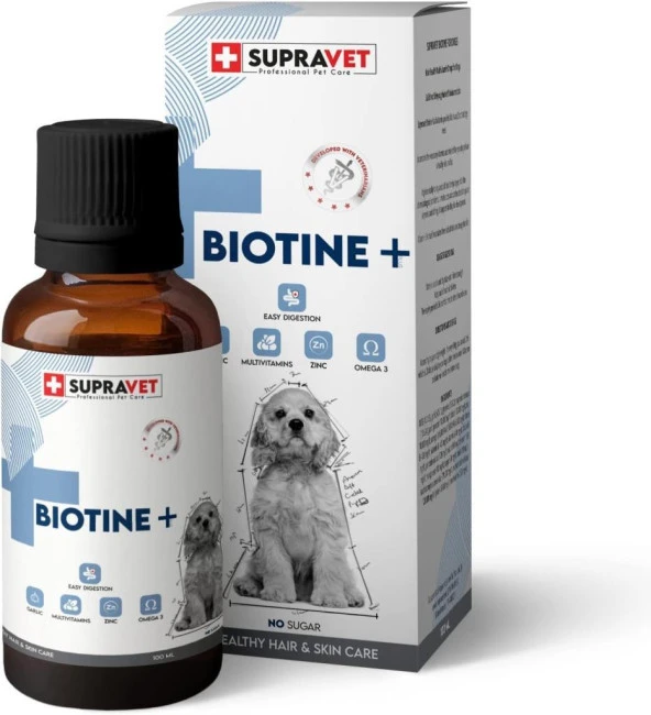 Supravet Biotine Dog Extra Deri ve Tüy Sağlığı Damlası 100 ML - 2