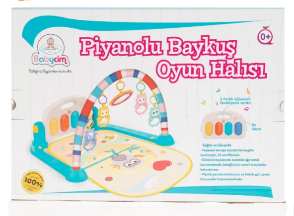 Babycim 0650 Piyanolu Baykuş Oyun Halısı Aktivite Oyun - 4