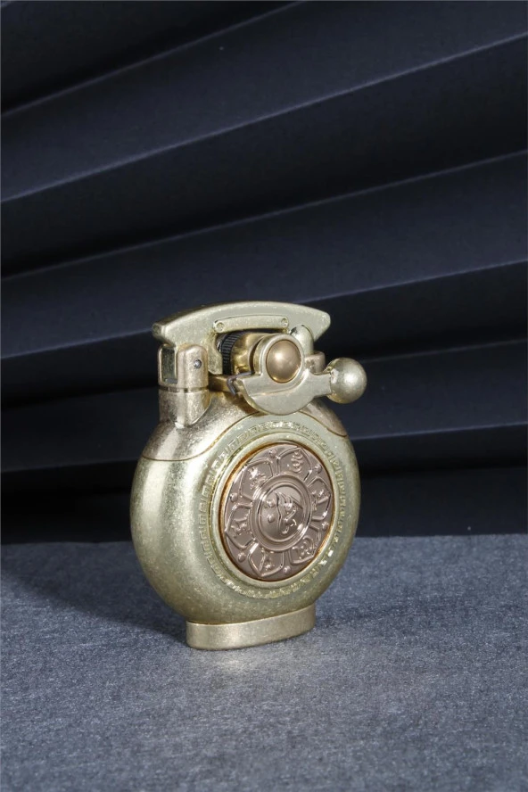 Silvio Monetti  Sarı Renk Özel Tasarım Çarklı Benzinli Çakmak  24CSM892TR03 ürün görseli