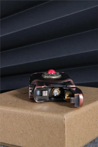 Silvio Monetti  Rose Renk Özel Tasarım Renkli Taşlı Benzinli Çakmak  24CSM896TR02 - Resim 4