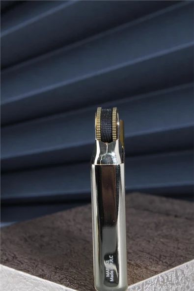 Silvio Monetti  Gümüş Renk İşlemeli Kapaklı Benzinli Çakmak  24CSM916CR04 - Resim 6