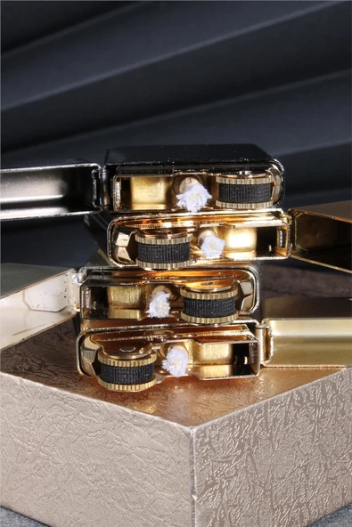 Silvio Monetti  Gümüş Renk İşlemeli Kapaklı Benzinli Çakmak  24CSM916CR04 - Resim 7