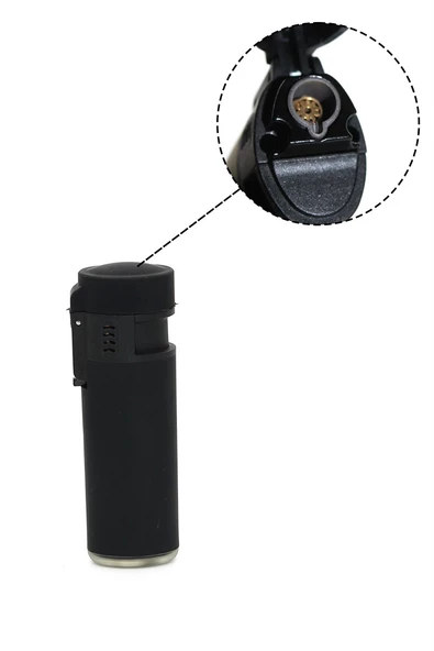 Silvio Monetti Siyah Gazlı Çakmak Smc404Par001 - Resim 3