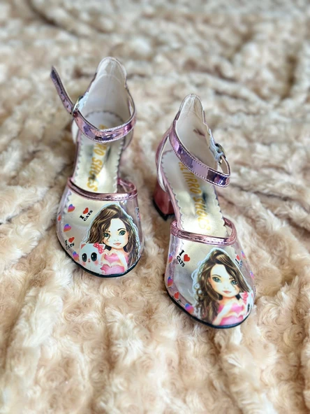 GALA  KEDİ & KIZ baskılı çocuk topuklu ayk - 6