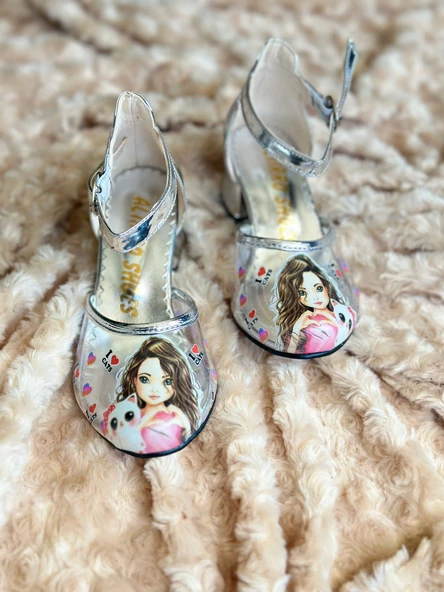 GALA  KEDİ & KIZ baskılı çocuk topuklu ayk - 2