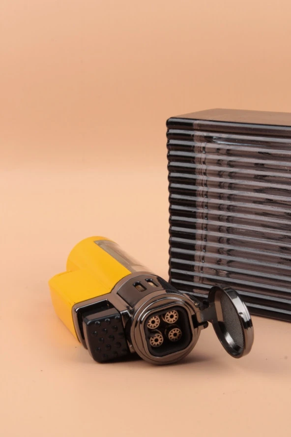 Silvio Monetti Kapaklı 4 Torch Gazlı Çakmak - SMCK618MR05 - Resim 2