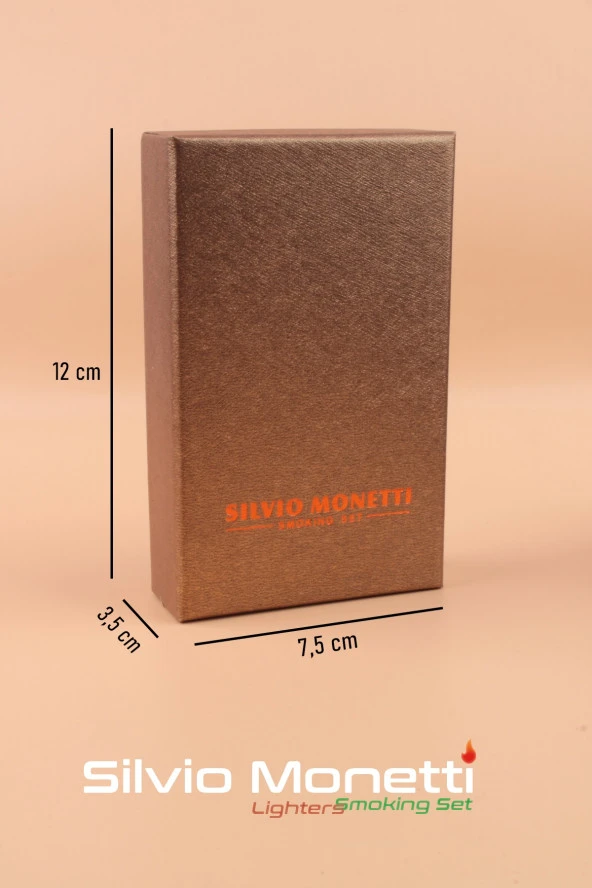 Silvio Monetti Kapaklı 4 Torch Gazlı Çakmak - SMCK618MR05 - Resim 3