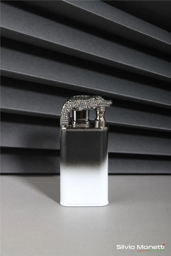 Silvio Monetti Siyah Timsah Model Gazlı Çakmak 24CSM801CMR02 ürün görseli 1