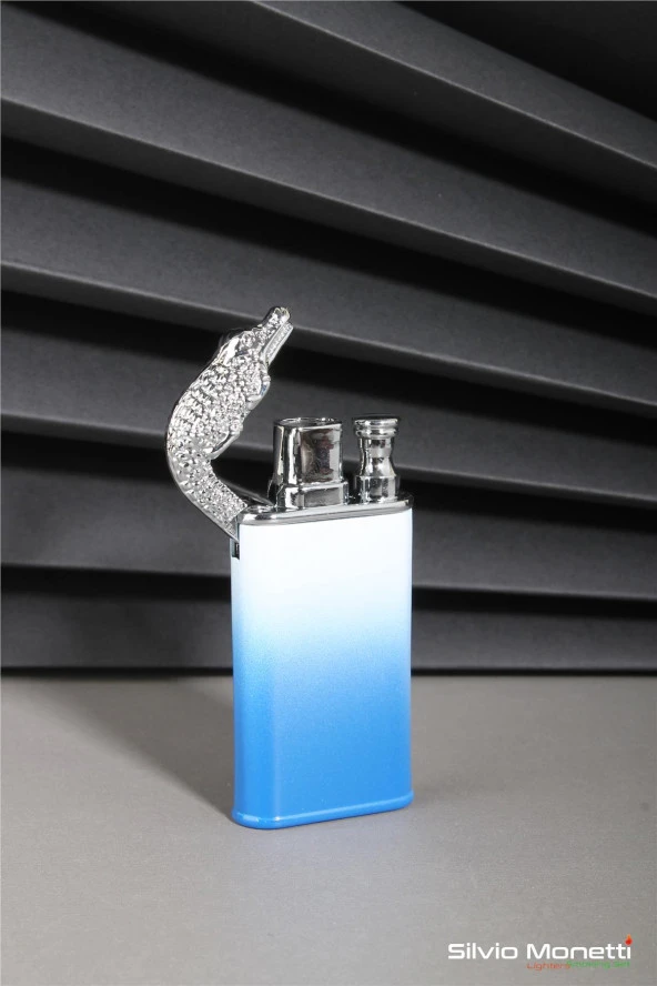 Silvio Monetti Mavi Timsah Model Gazlı Çakmak 24CSM801CMR01 - Resim 2