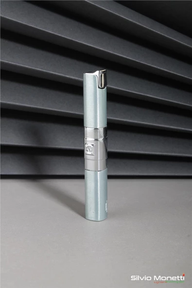 Silvio Monetti Gümüş Taşlı İnce Tasarım Gazlı Çakmak 24CSM837MR03 ürün görseli 1