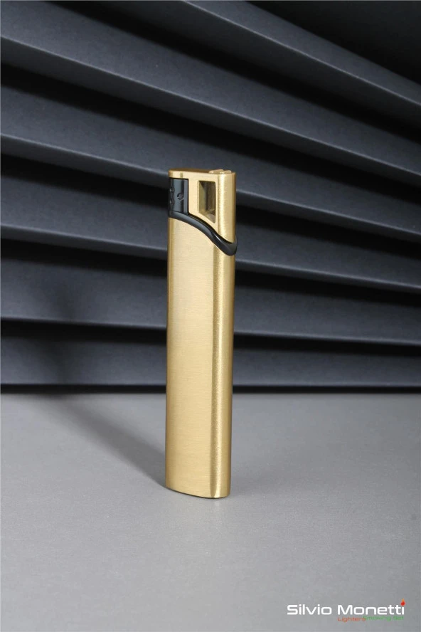 Silvio Monetti Altın Özel Tasarım Gazlı Çakmak 24CSM838BMR01 ürün görseli 1
