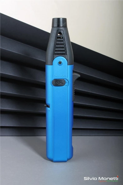 Silvio Monetti Mavi Özel Tasarım Pürmüz Gazlı Çakmak 24CSM907PR01 - Resim 3