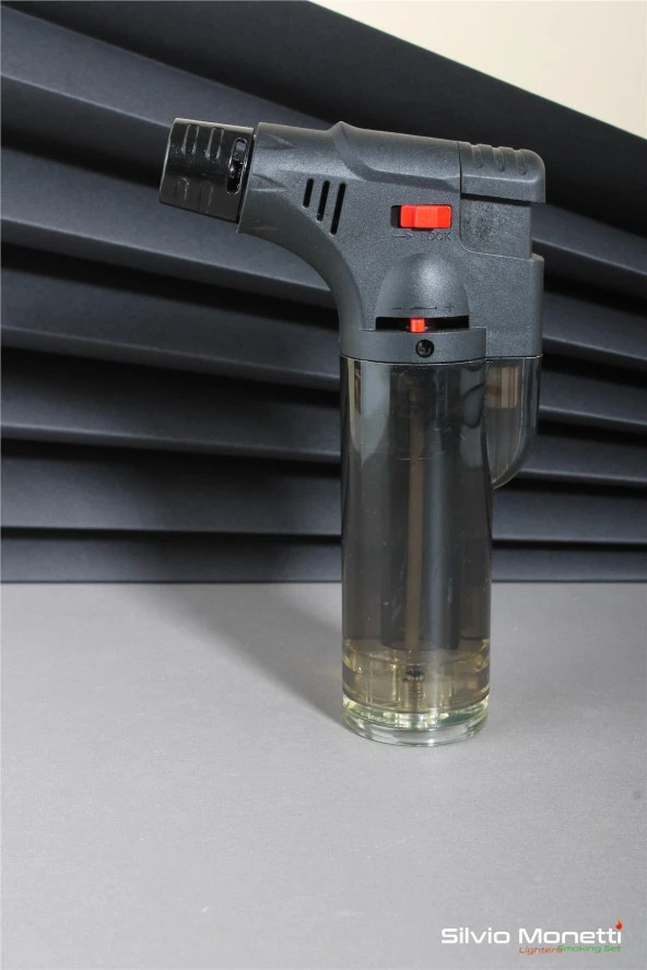 Silvio Monetti Siyah Özel Tasarım Pürmüz Gazlı Çakmak 24CSM908PR02 - Resim 2