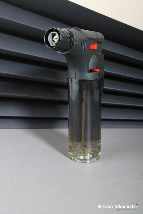 Silvio Monetti Siyah Özel Tasarım Pürmüz Gazlı Çakmak 24CSM908PR02 - Resim 3