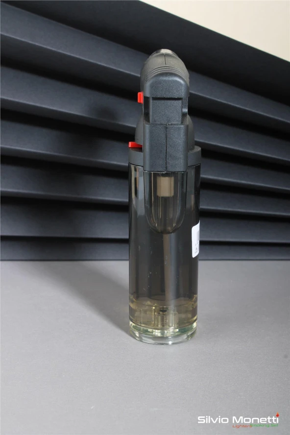 Silvio Monetti Siyah Özel Tasarım Pürmüz Gazlı Çakmak 24CSM908PR02 - Resim 4