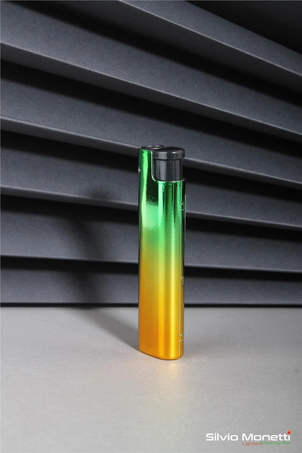 Silvio Monetti Yeşil Özel Tasarım Renkli Gazlı Çakmak 24CSM914BPR04 - Resim 2