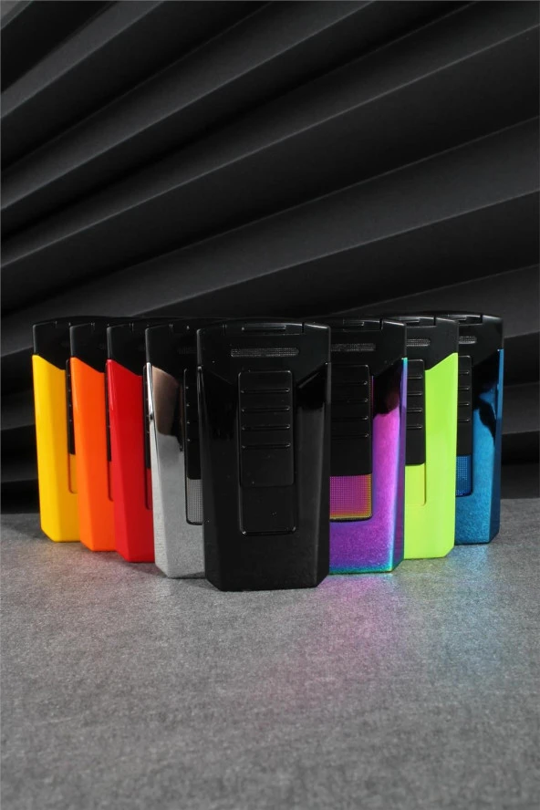 Silvio Monetti  Sarı Renk Çift Pürmüzlü Gazlı Çakmak  24CSM630MR01 - Resim 4