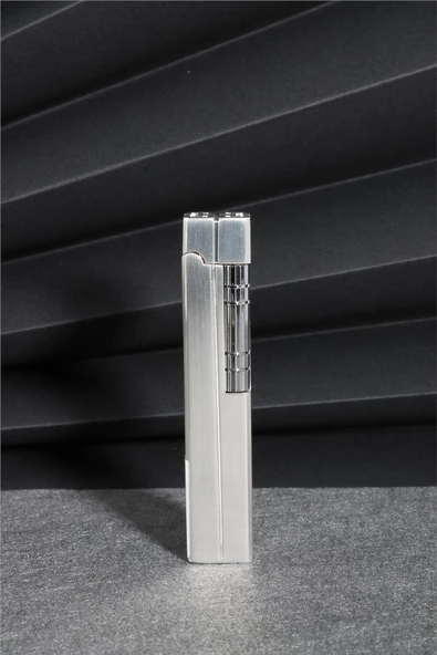 Silvio Monetti  Gümüş Renk Kapaklı Özel Tasarım Gazlı Çakmak  24CSM901TR03 ürün görseli 1