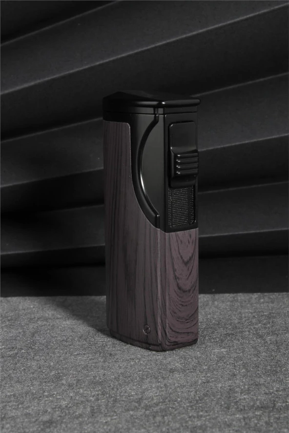 Silvio Monetti  Gri Renk Üç Pürmüzlü Gazlı Çakmak  24CSM905MR03 - Resim 3