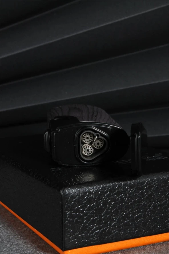 Silvio Monetti  Gri Renk Üç Pürmüzlü Gazlı Çakmak  24CSM905MR03 - Resim 4