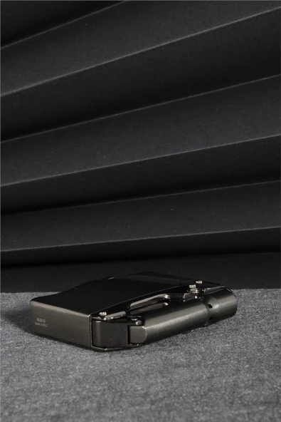 Silvio Monetti  Siyah Renk Özel Tasarım Pürmüz Gazlı Çakmak  24CSM881MR02 - Resim 6