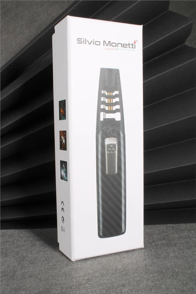 Silvio Monetti  Kahverengi Renk Güçlü Ahşap Desen Metal Başlık Pürmüz Gazlı Çakmak  24CSM898MR03 - Resim 8