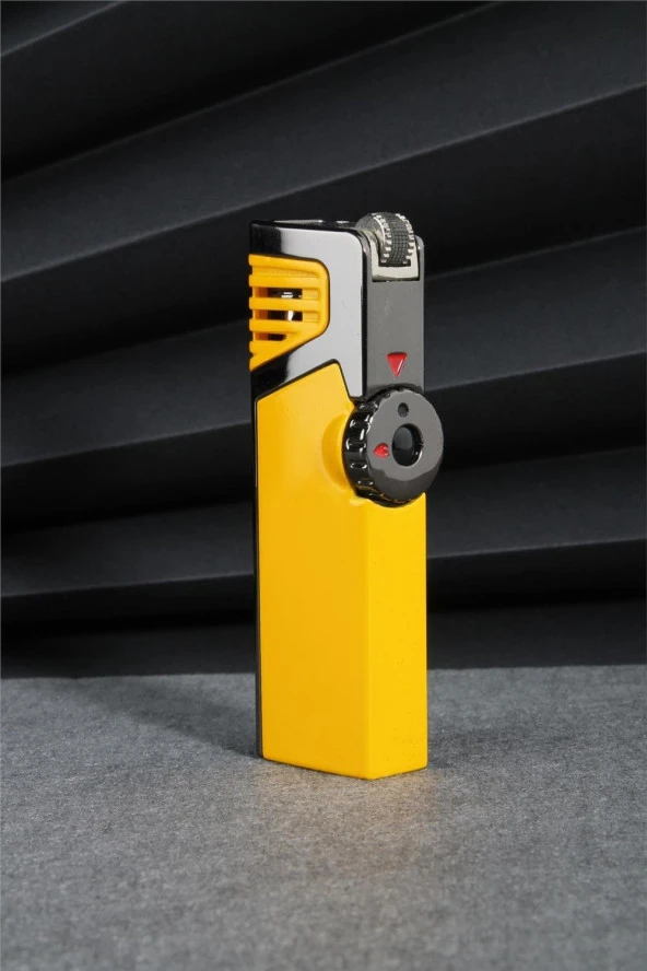 Silvio Monetti  Sarı Renk Üç Pürmüzlü Vanalı Gazlı Çakmak  24CSM692TR01 ürün görseli 1