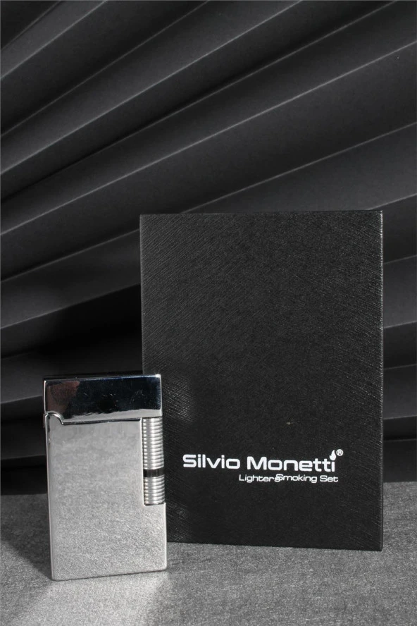 Silvio Monetti  Metalik Renk Özel Tasarım Kapaklı Gazlı Çakmak  24CSM874MR05 - Resim 4