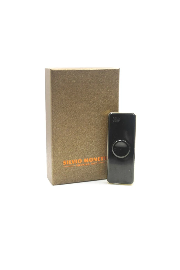 Silvio Monetti Siyah Şarjlı Usb Çakmak SMC414USR005 - Resim 7