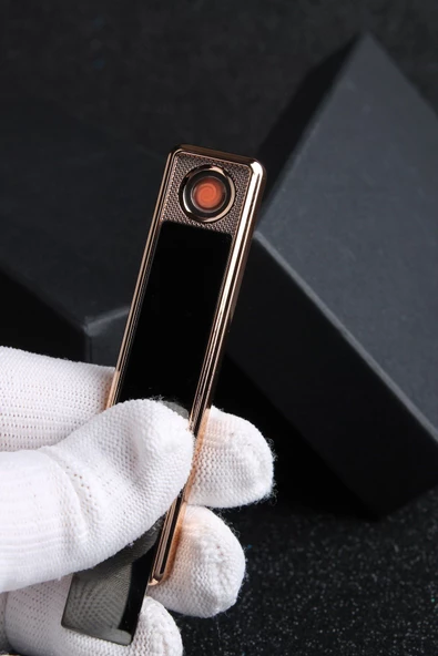 By Marine Siyah Şarjlı Alevsiz Kızaklı Usb Çakmak BYSMC401R002 ürün görseli 1