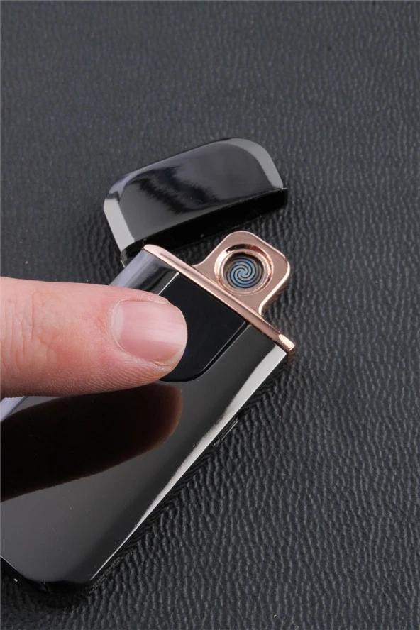 Silvio Monetti Ice Kaplamalı Şarjlı Dokunmatik Çakmak Siyah - SMCX709BR2 - Resim 2