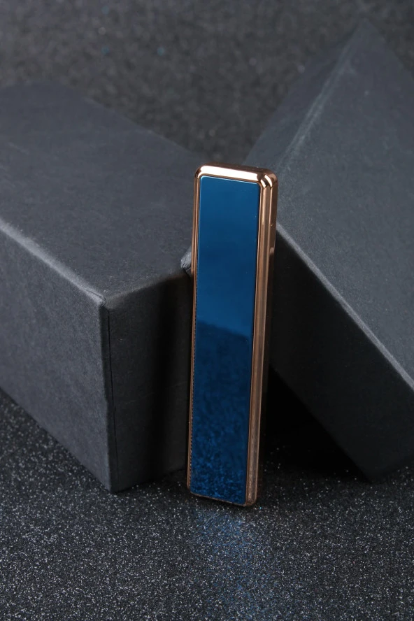 By Marine Mavi Şarjlı Alevsiz Kızaklı Usb Çakmak BYSMC401R001 - Resim 2