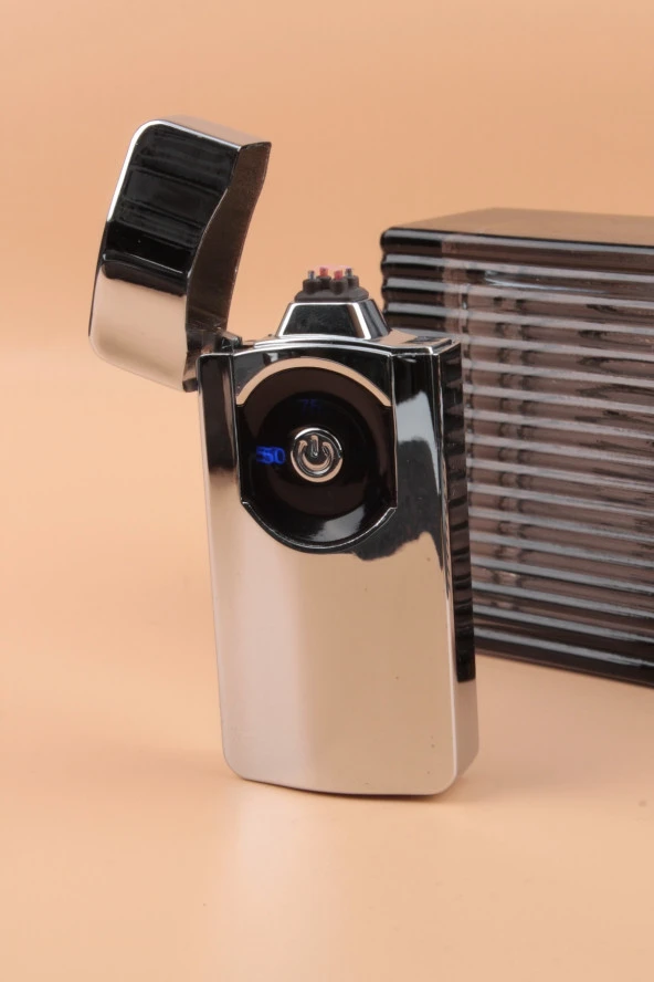 Silvio Monetti Led Fenerli Göstergeli Elektronik Şarjlı Çakmak - SMCK675USBR03 - Resim 2