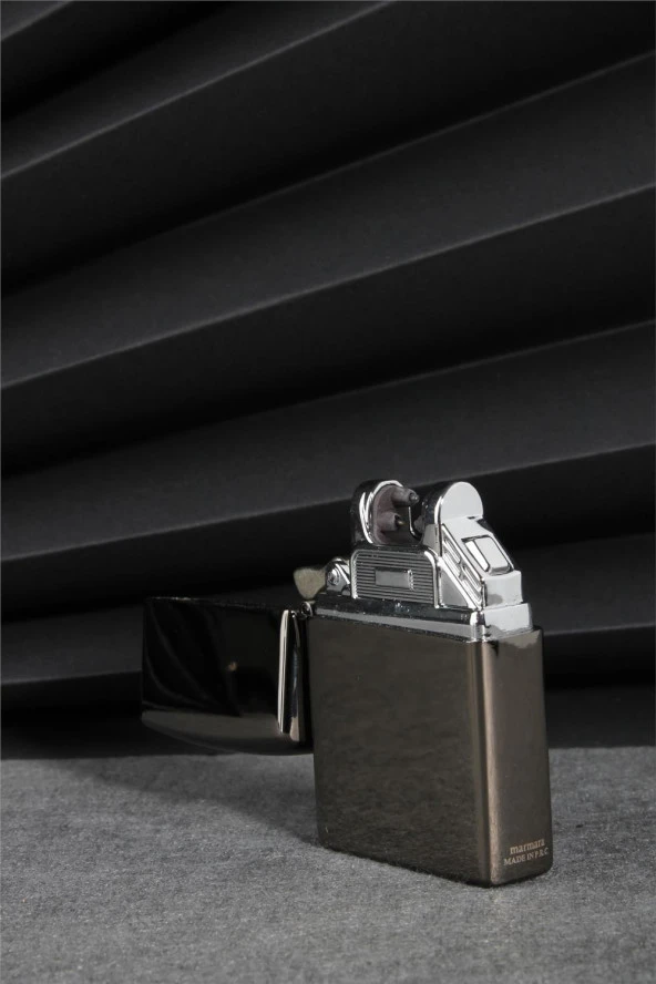 Silvio Monetti  Siyah Renk Kapaklı Şarjlı Çakmak  24CSM22108AR01 - Resim 2