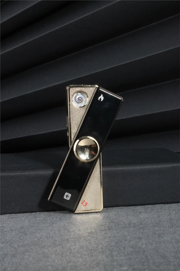 Silvio Monetti  Siyah Renk Ledli Ve Çarklı Şarjlı Çakmak  24CSM680USBR03 - Resim 2