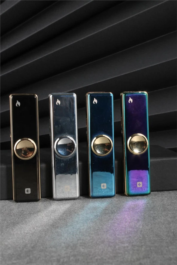 Silvio Monetti  Siyah Renk Ledli Ve Çarklı Şarjlı Çakmak  24CSM680USBR03 - Resim 4