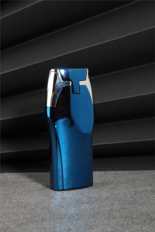 Silvio Monetti  Mavi Renk Dokunmatik Kapaklı Şarjlı Çakmak  24CSM22110R04 - Resim 3