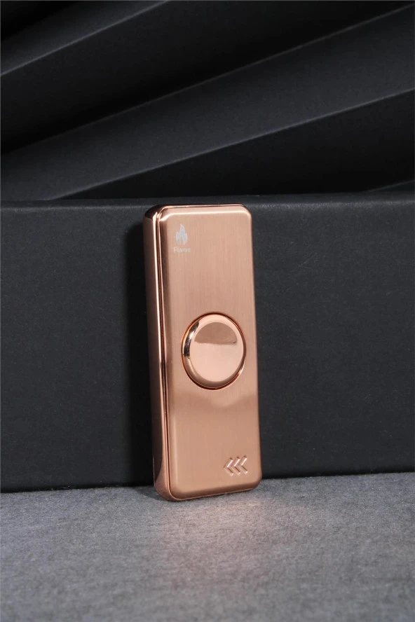 Silvio Monetti  Rose Renk Ledli Ve Çarklı Şarjlı Çakmak  24CSM22105AR05 - Resim 2