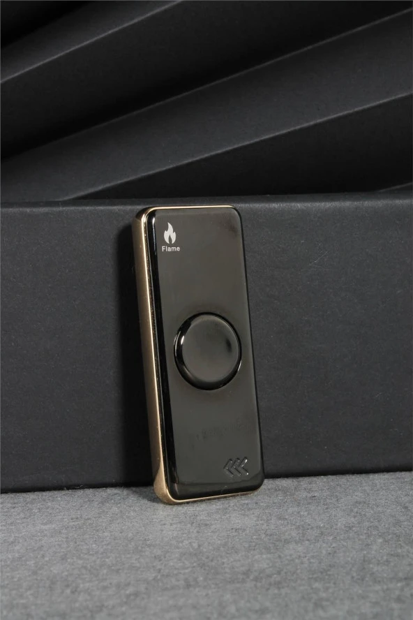 Silvio Monetti  Siyah Renk Ledli Ve Çarklı Şarjlı Çakmak  24CSM22105AR03 - Resim 2