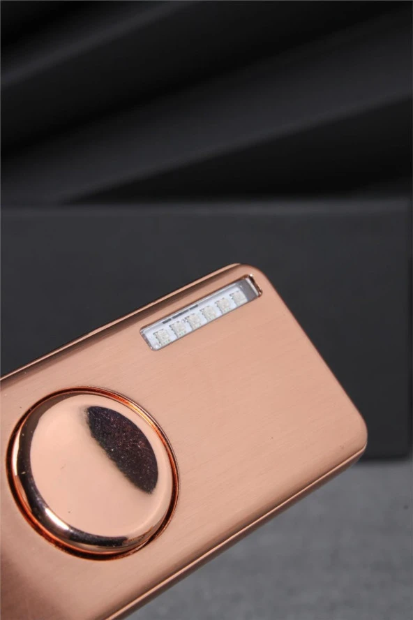 Silvio Monetti  Rose Renk Ledli Ve Çarklı Şarjlı Çakmak  24CSM22105AR05 - Resim 3