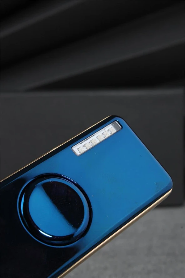 Silvio Monetti  Mavi Renk Ledli Ve Çarklı Şarjlı Çakmak  24CSM22105AR04 - Resim 3