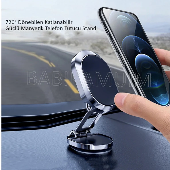 Dirsekli Araç Telefon Tutucu Gümüş - 2