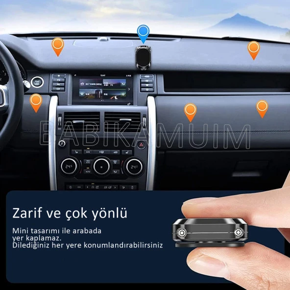Dirsekli Araç Telefon Tutucu Gümüş - 5