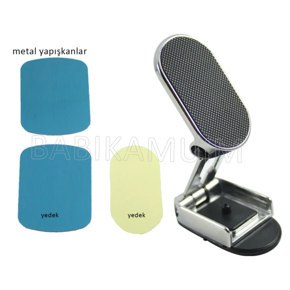 Dirsekli Araç Telefon Tutucu Gümüş - 6