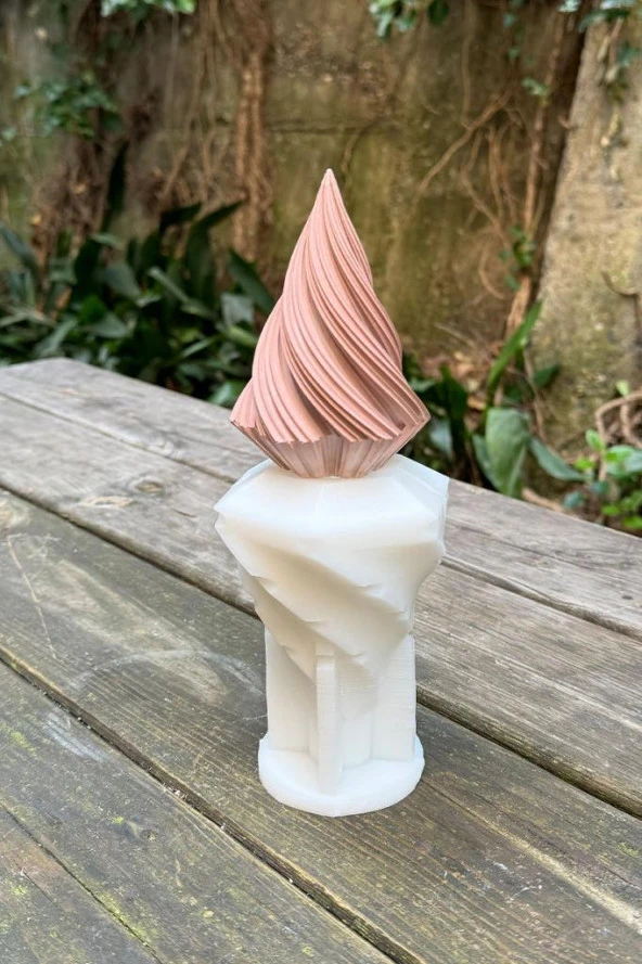 Spiral Orta Boyut Tekli Mum Kalıbı - Resim 2