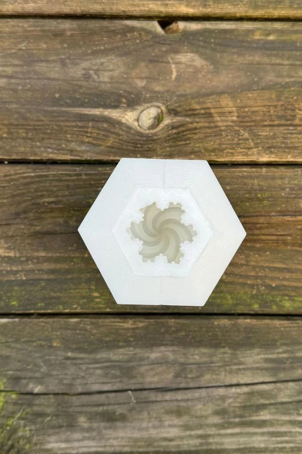 Spiral Orta Boyut Tekli Mum Kalıbı - Resim 4