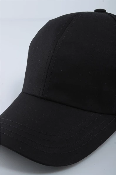 Cappello Düz Siyah Unisex Şapka