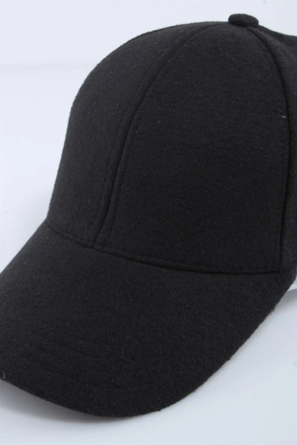 Cappello Erkek Siyah Kaşe Düz Şapka Kep CAPKASR001 - 3