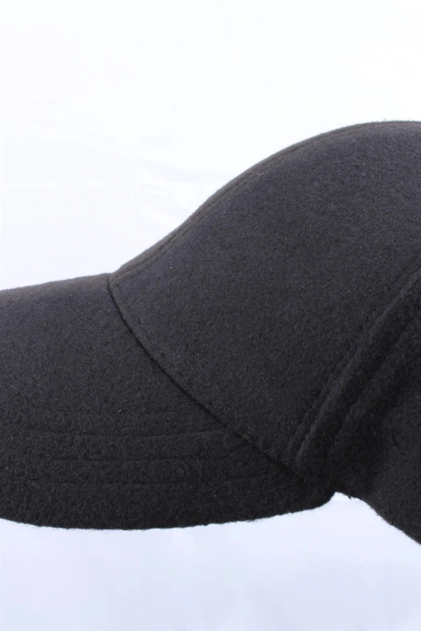 Cappello Erkek Siyah Kaşe Düz Şapka Kep CAPKASR001 - 4