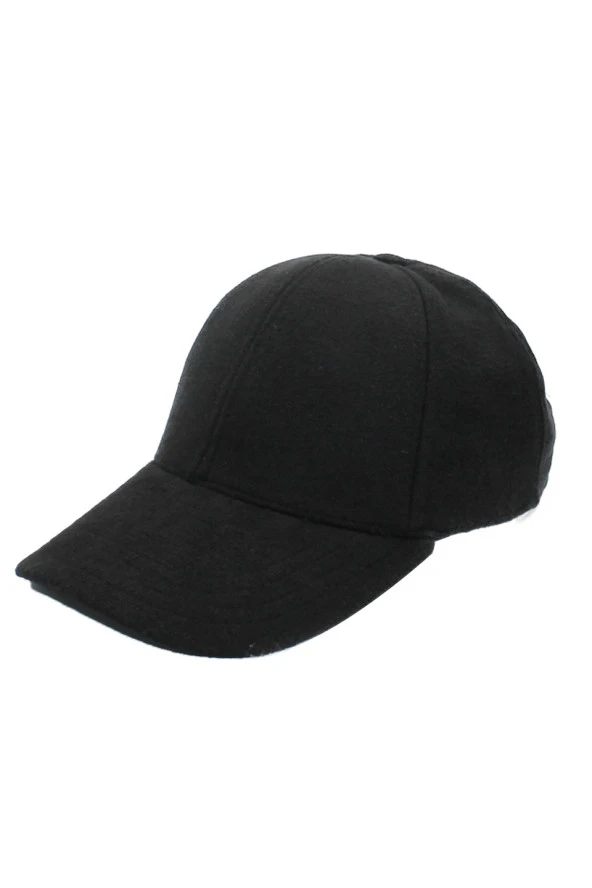 Cappello Erkek Siyah Kaşe Düz Şapka Kep CAPKASR001 - 5